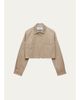 Prada Logo-Detail Cotton Crop Jacket - 1