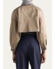 Prada Logo-Detail Cotton Crop Jacket - 3