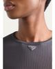 Prada Logo Rib-Knit Silk Top - 5