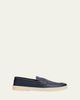 Prada Men's Alphabet Deerskin Rubber-Sole Penny Loafers - 1