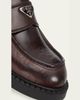 Prada Men's Leather Enamel Logo Moc-Toe Penny Loafers - 3