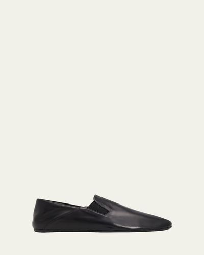 Prada Men's Leather Slip-On Loafers