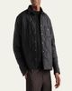 Prada Men's Quilted Cashmere Snap-Front Overshirt - 2