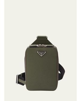 Prada Men's Saffiano Leather Sling Backpack