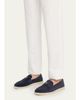 Prada Men's Saint Tropez Triangle Logo Suede Loafers - 4