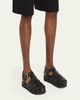 Prada Men's Soft Cage Rubber Fisherman Sandals - 2