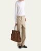 Prada Men's Wide Leg Denim Five-Pocket Pants - 2