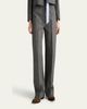 Prada Mid-Rise Prince Of Wales Wool Straight-Leg Pants - 4