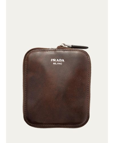 Prada Mini Re-Nylon & Leather Foldable Duffle Bag