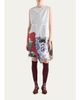 Prada Mixed-Print Cotton-Blend Drawstring Mini Dress - 2