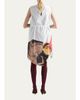 Prada Mixed-Print Cotton-Blend Drawstring Mini Dress - 3