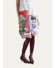Prada Mixed-Print Cotton-Blend Drawstring Mini Dress - 4