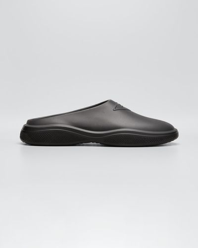 Prada Molded Rubber Comfort Mules