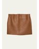 Prada Nappa Leather Mini Skirt - 1