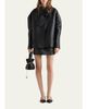 Prada Nappa Leather Mini Skirt - 2