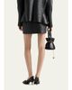 Prada Nappa Leather Mini Skirt - 3