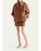 Prada Nappa Leather Mini Skirt - 5