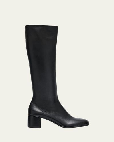Prada Nappa Stretch Leather Knee-High Boots