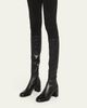 Prada Nappa Stretch Leather Knee-High Boots - 2