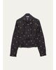 Prada Neck-Scarf Floral Silk Button-Down Blouse - 1