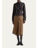Prada Neck-Scarf Floral Silk Button-Down Blouse - 2