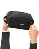 Prada Nylon and Saffiano Leather Travel Pouch - 6