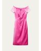 Prada Off-The-Shoulder Washed Duchesse Satin Midi Dress - 1
