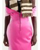 Prada Off-The-Shoulder Washed Duchesse Satin Midi Dress - 4
