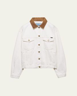 Prada Old Denim Blouson Jacket
