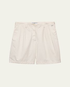 Prada Old Gabardine Cotton Bermuda Shorts
