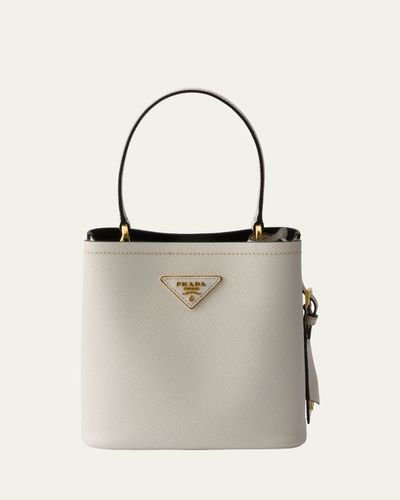 Prada Panier Saffiano Leather Top-Handle Bag