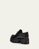 Prada Platform Leather Triangle Logo Loafers - 4