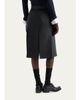 Prada Pleated Wool-Silk Midi Skirt - 3