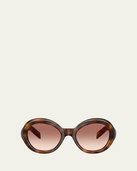Prada PR D08SU 53MM Round Sunglasses
