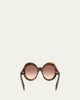 Prada PR D08SU 53MM Round Sunglasses - 3