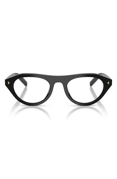 Prada Prada 52mm Irregular Blue Light Blocking Glasses