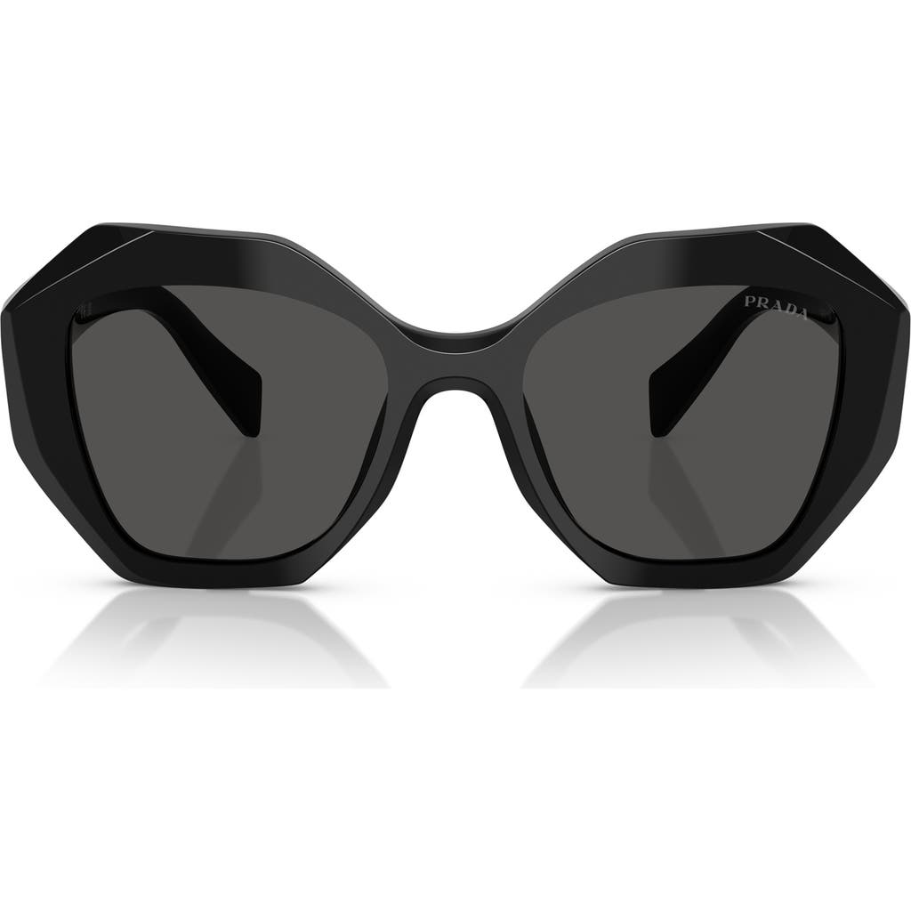 Prada Prada 53mm Gradient Irregular Sunglasses