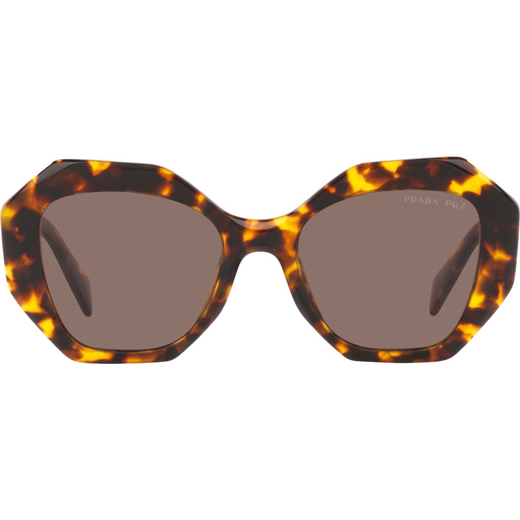 Prada Prada 53mm Polarized Irregular Sunglasses