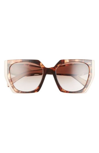 Prada Prada 54mm Gradient Rectangle Sunglasses