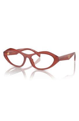Prada Prada 55mm Oval Optical Glasses