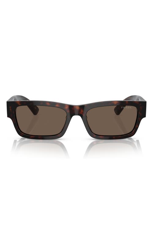 Prada Prada 56mm Rectangular Polarized Sunglasses