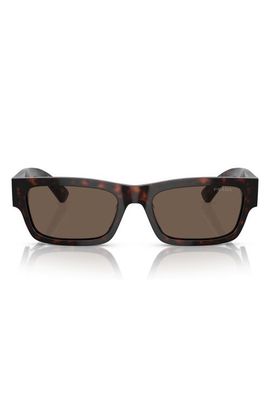 Prada Prada 56mm Rectangular Polarized Sunglasses
