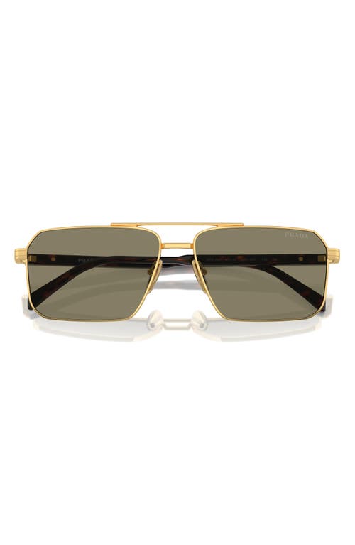 Prada Prada 61mm Rectangular Sunglasses