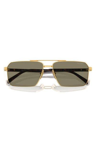 Prada Prada 61mm Rectangular Sunglasses