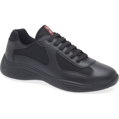 Prada Prada America's Cup Soft Bike Low Top Sneaker