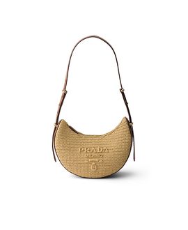 Prada Prada Arque Small Crochet and Leather Bag