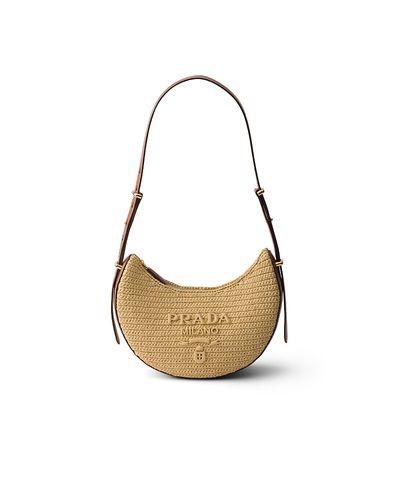 Prada Prada Arque Small Crochet and Leather Bag