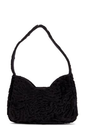 prada Prada Astrakhan Fur Shoulder Bag