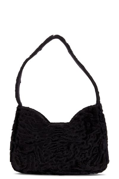 prada Prada Astrakhan Fur Shoulder Bag