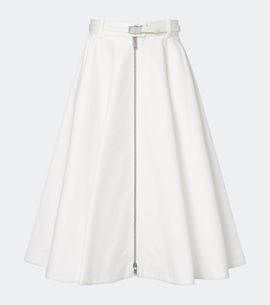 Prada Prada Belted cotton midi skirt